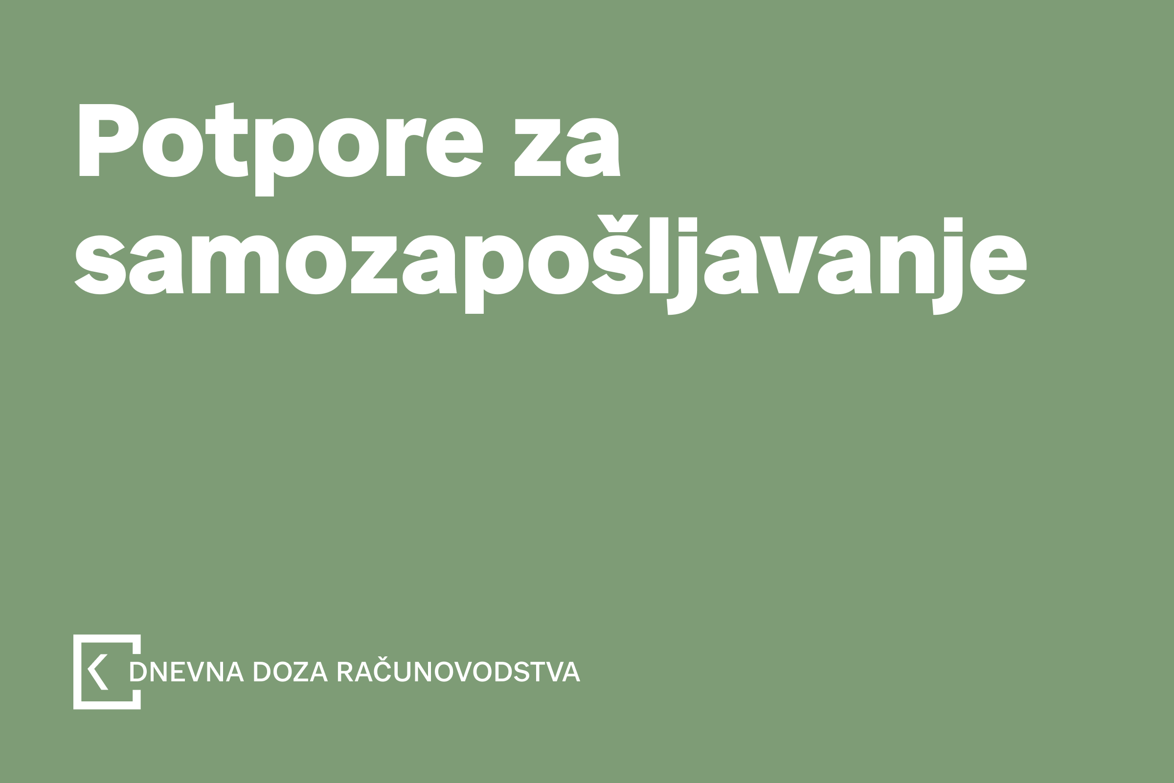 Što treba znati o potporama za samozapošljavanje?