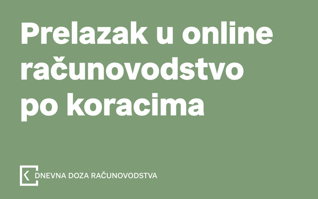 Koraci prelaska u online računovodstvo