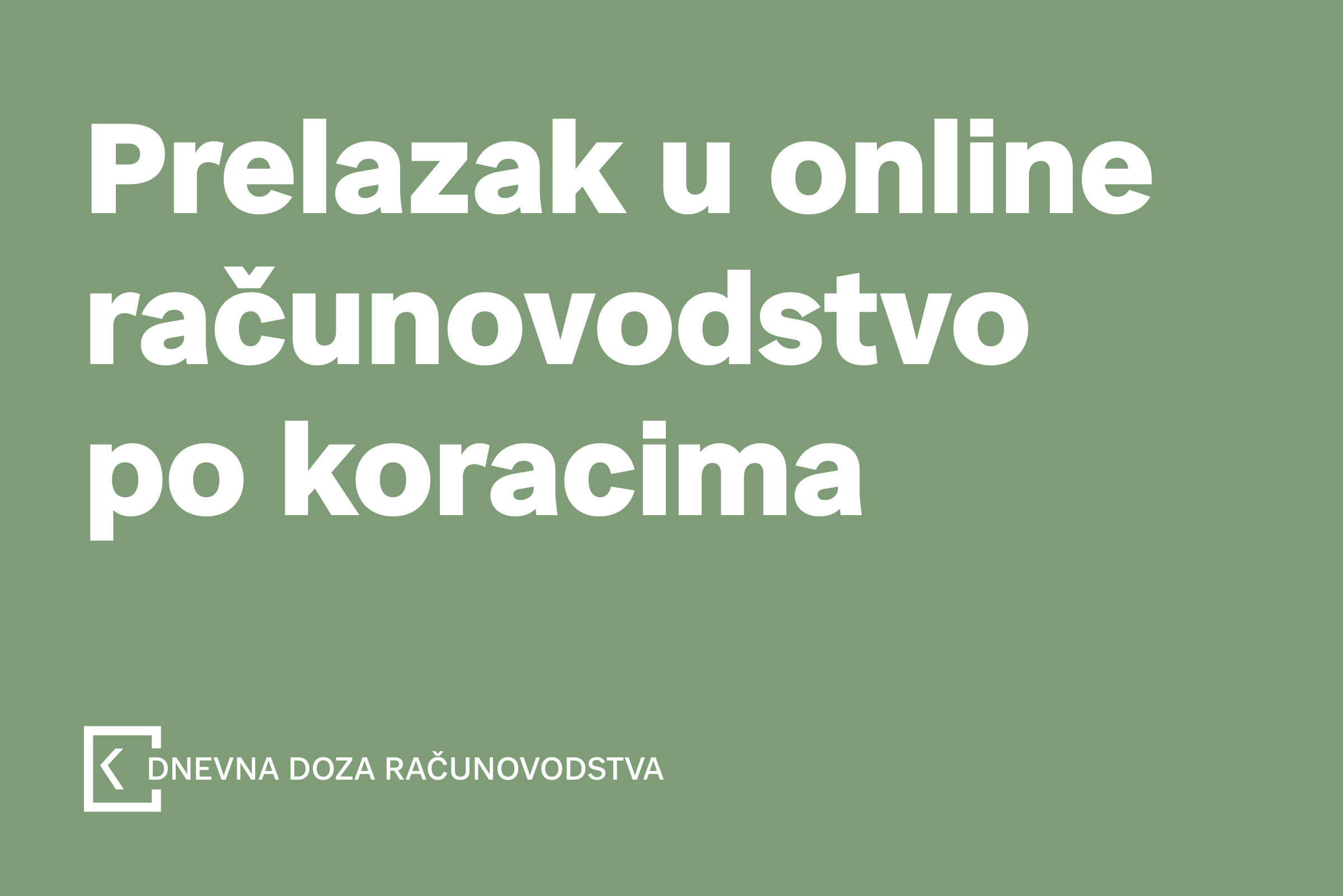 Koraci prelaska u online računovodstvo